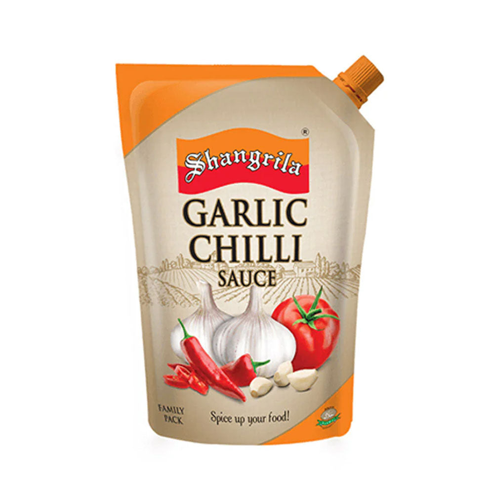 SHANGRILA SAUCE CHILLI GARLIC POUCH 400 GM Default Title - MamasJan Grocery
