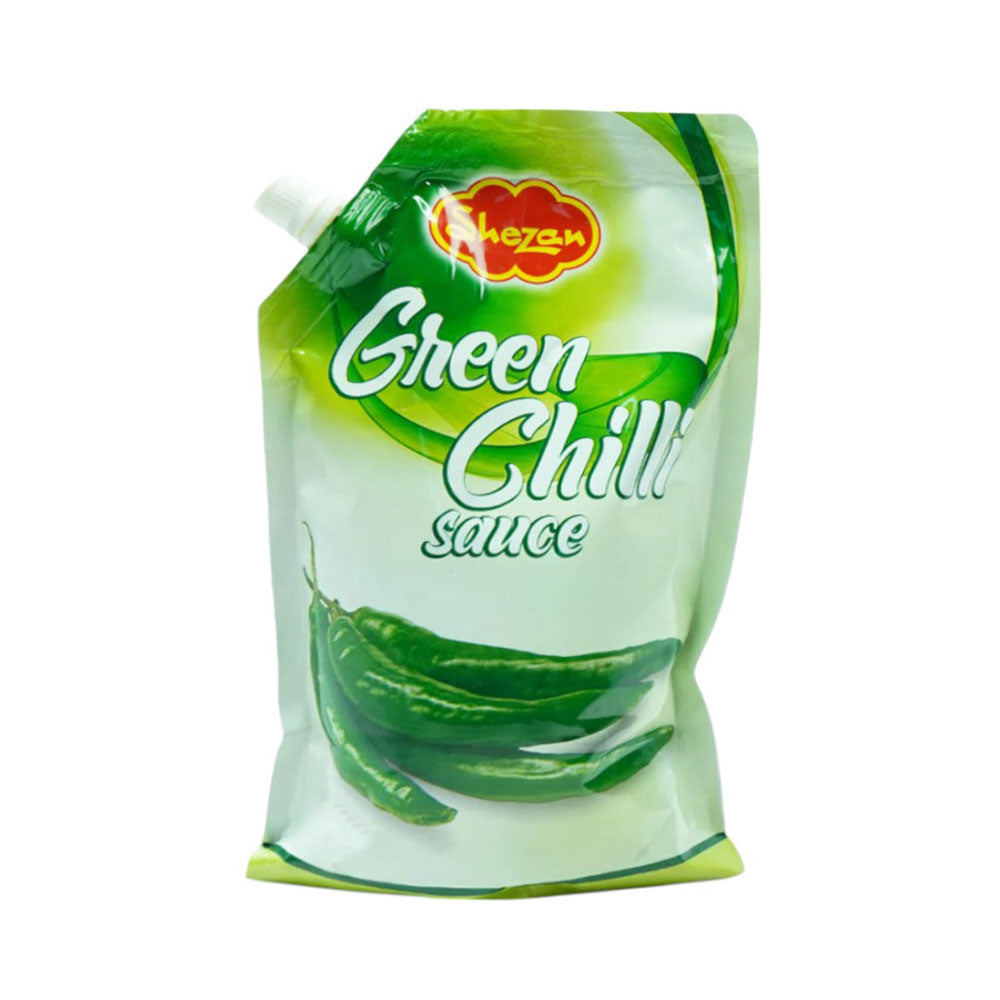 SHEZAN GREEN CHILLI SAUCE POUCH 800 GM Default Title - MamasJan Grocery