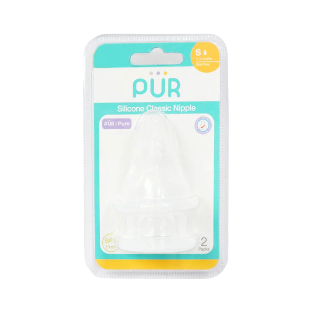 PUR SILICONE NIPPLE SLOW FLOW 2PC 3205 PACK Default Title - MamasJan Grocery Nonfood