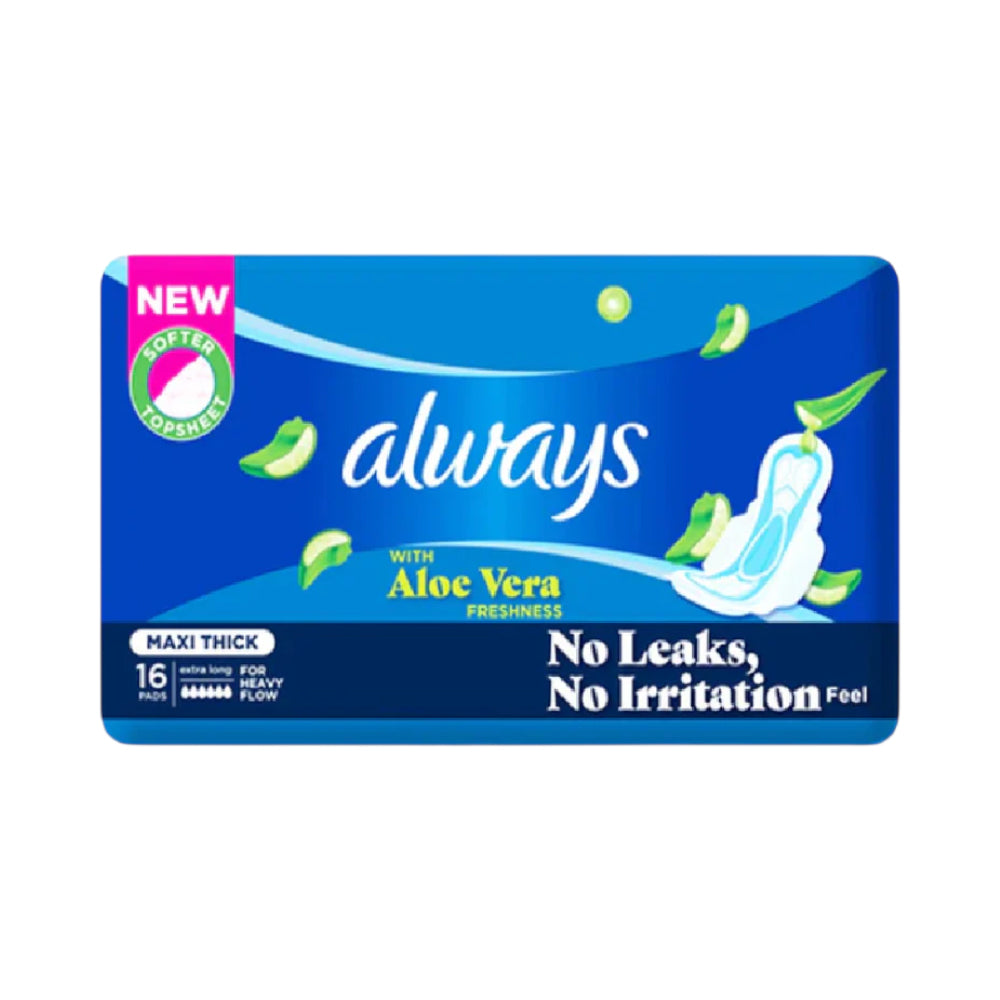 ALWAYS PADS MAXI THICK VALUE PACK EXTRA LONG 16PC PACK Default Title - MamasJan Grocery Nonfood