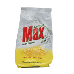 LEMON MAX DISHWASH POWDER WITH BLEACH 790 GM Default Title - MamasJan Grocery Nonfood