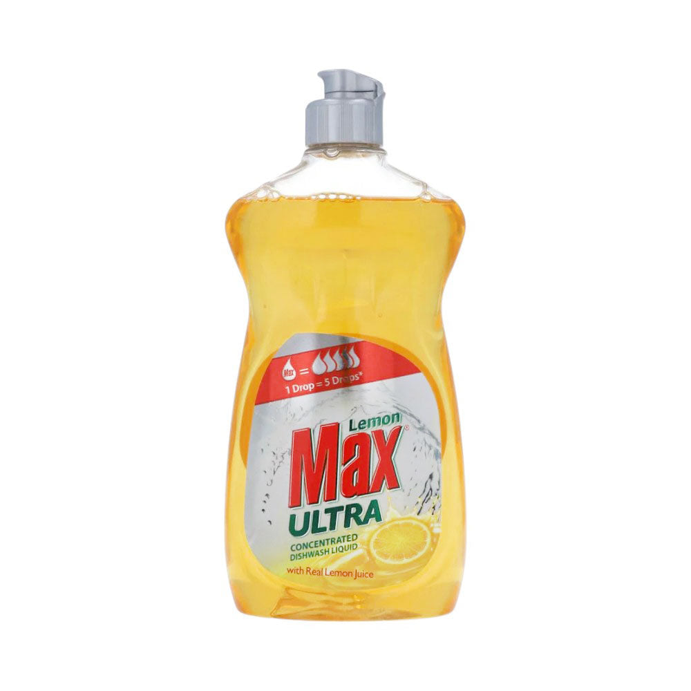 LEMON MAX DISHWASH LIQUID ULTRA YELLOW 500 ML Default Title - MamasJan Grocery Nonfood