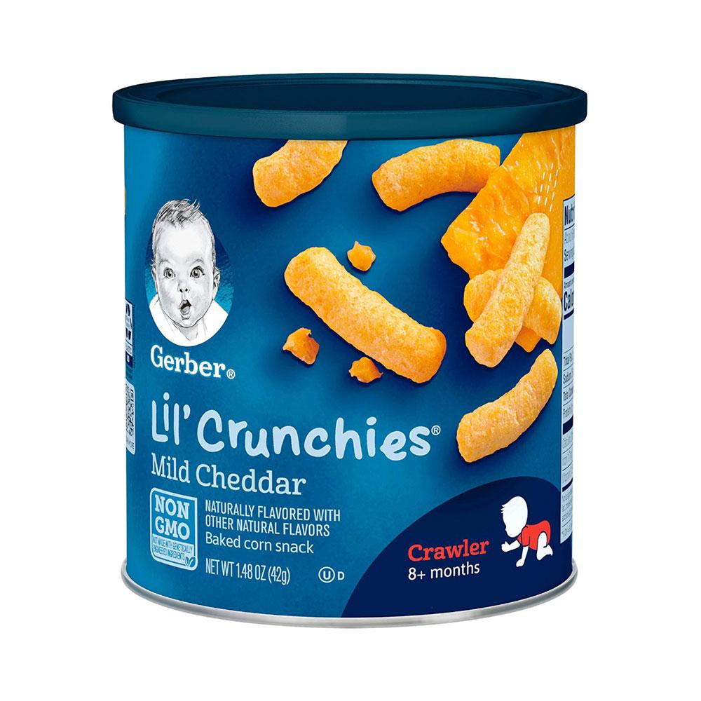 GERBER GRADUATES CRUNCHIES MILD CHEDDAR 42 GM Default Title - MamasJan GroceryFoods