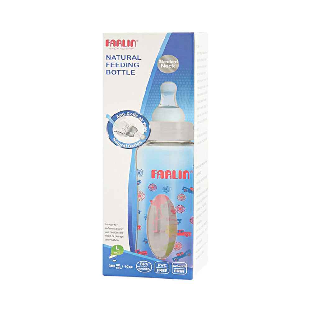 FARLIN BABY FEEDING BOTTLE NATURAL 6M+300 ML NF-797 Default Title - MamasJan Grocery Nonfood