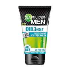 GARNIER MEN OIL CLEAR DEEP CLEANSING FACE WASH 100ML Default Title - MamasJan skincare