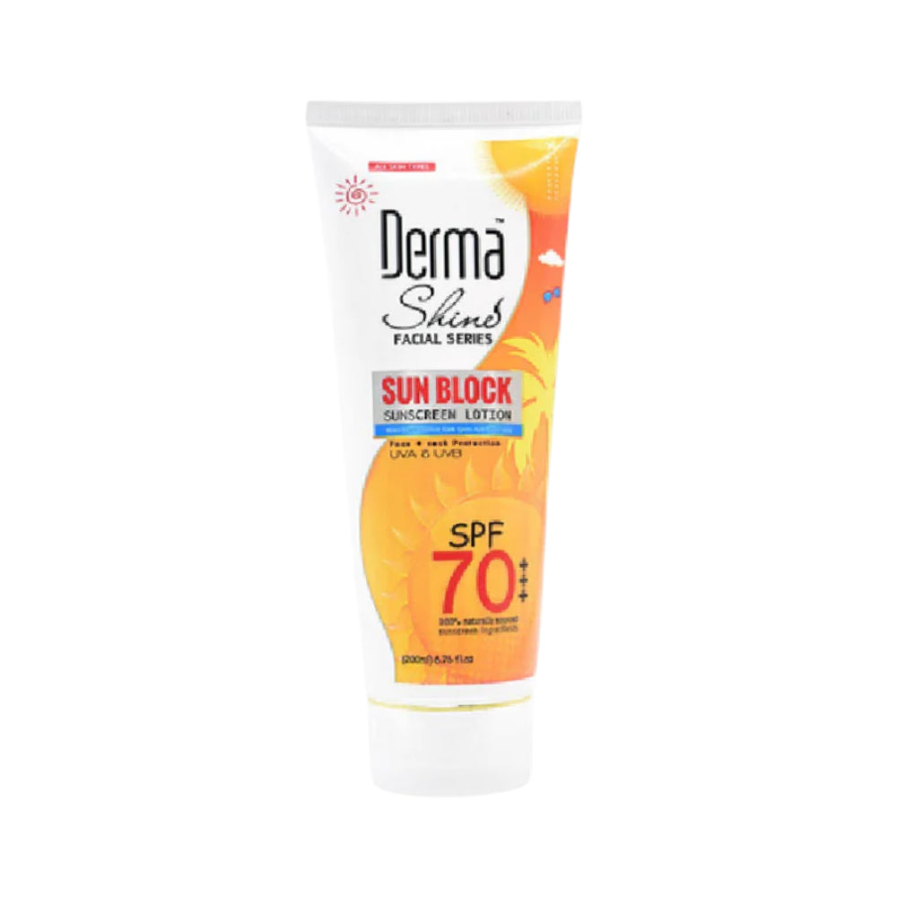 DERMA SHINE SUNBLOCK SPF 60/70 TUBE 200GM PC Default Title - MamasJan skincare