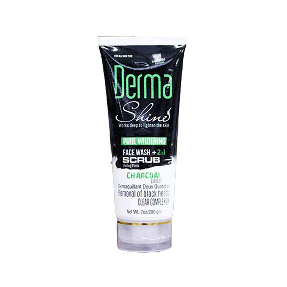 DERMA SHINE FACE WASH AND SCRUB TUBE 200 GM Default Title - MamasJan skincare