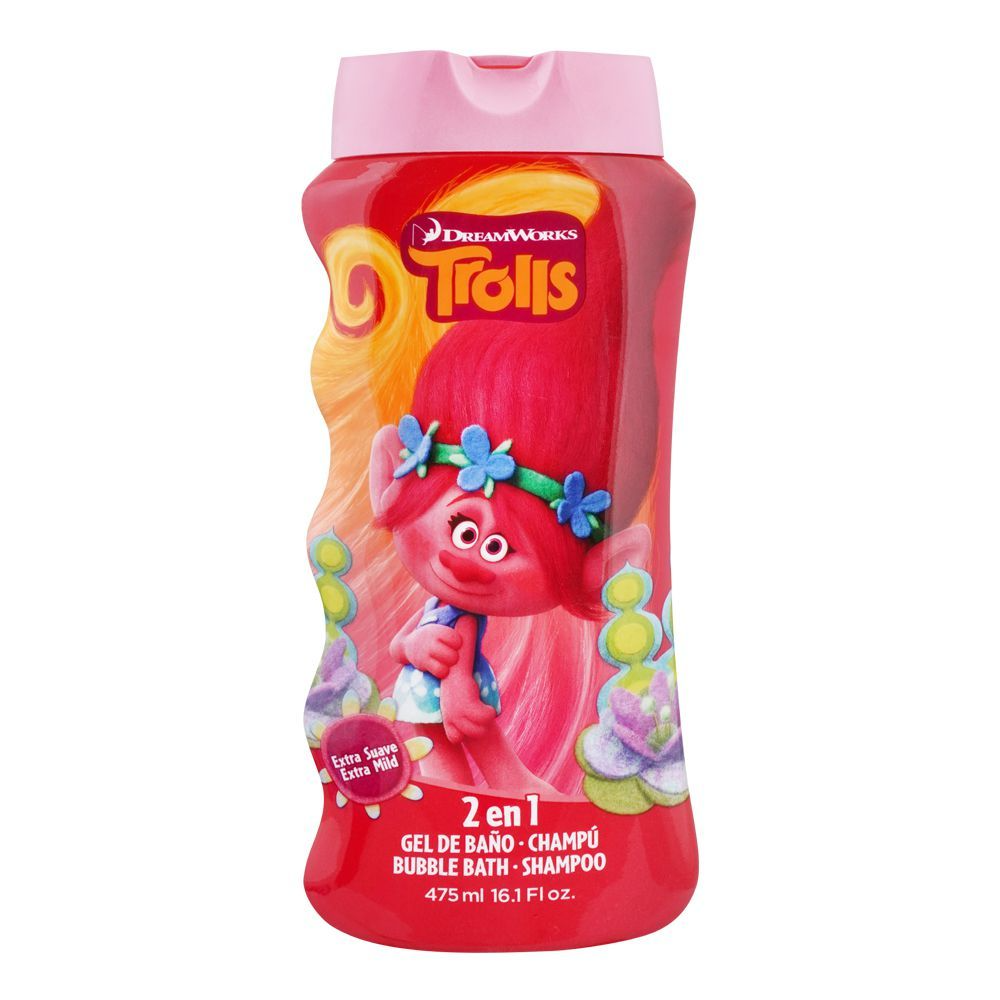 DREAM WORKS TROLLS 2 IN 1 BATH SHAMPOO 475ML Default Title - MamasJan Grocery Nonfood