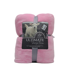 Fleece Blanket Ir 145-149 Basic Pink - MamasJan s