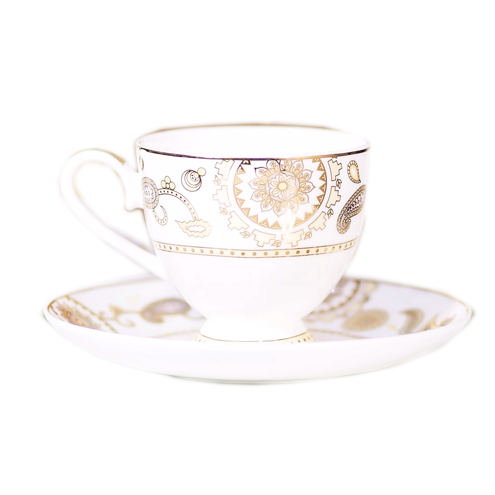 CUP & SAUCER SET ROYAL BISTRO 12PC 12-SO1-921 BASIC Default Title - MamasJan Crockery