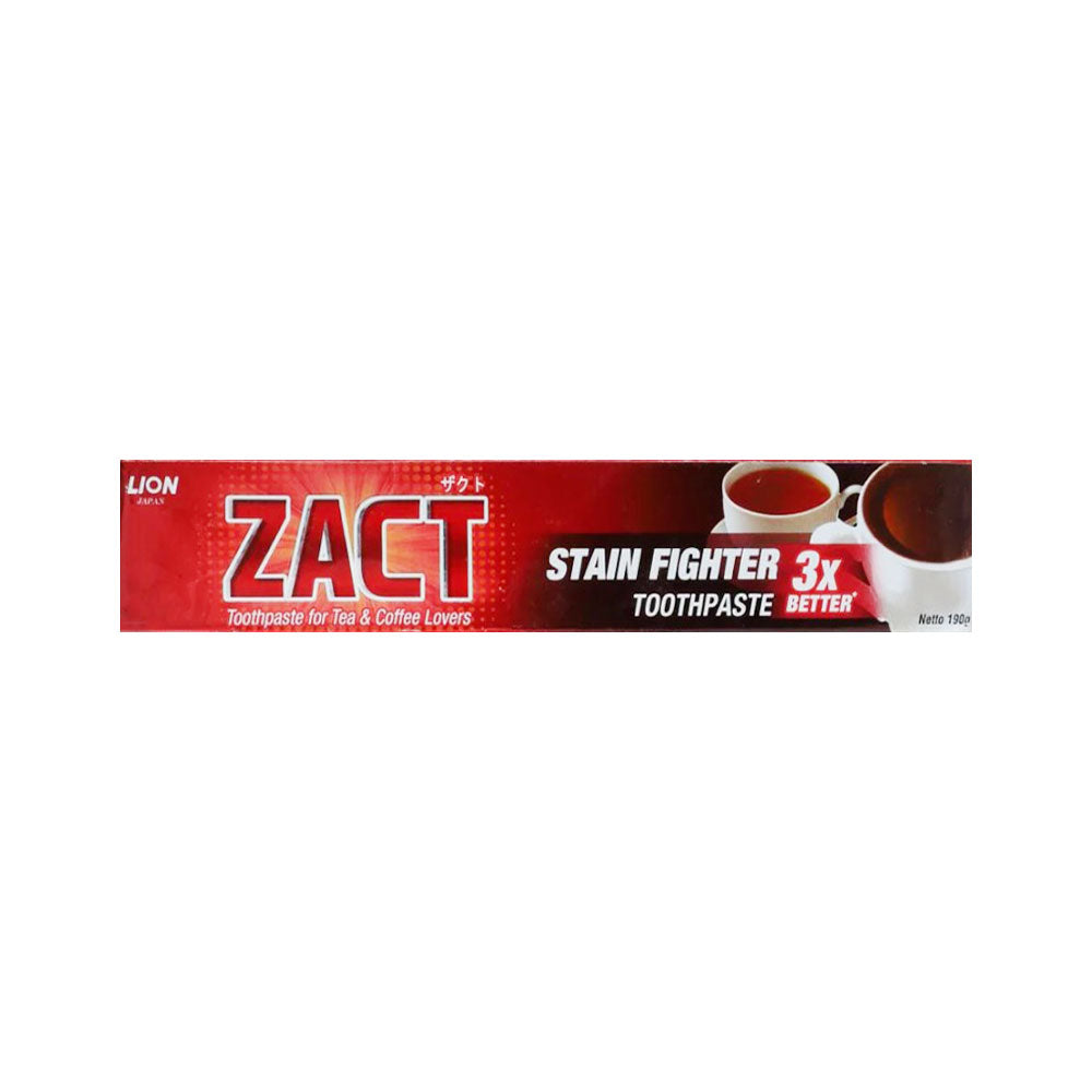 ZACT TOOTH PASTE STAIN FIGHTER WITH TEA & COFFEE 190 GM Default Title - MamasJan Grocery Nonfood