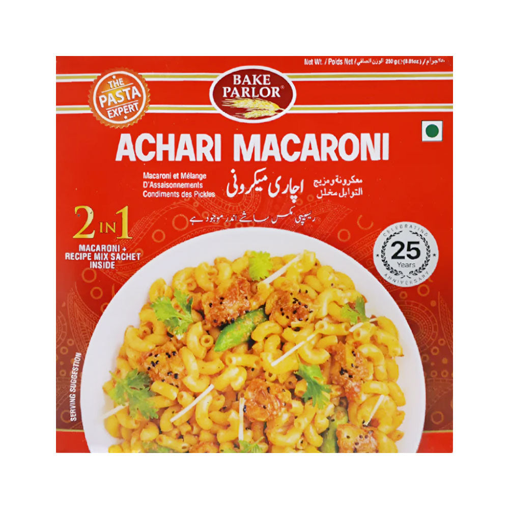 BAKE PARLOR ACHARI MACARONI 250 G Default Title - MamasJan Grocery