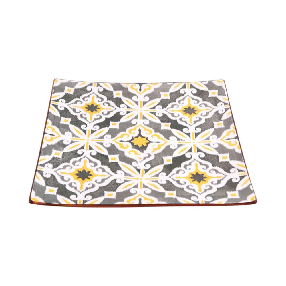 PLATE DINNER SQUARE ROYAL BISTRO J7094G-Y142372 Default Title - MamasJan Crockery