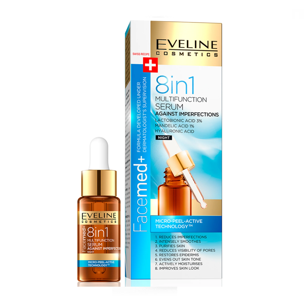 EVELINE FACEMED 8 IN 1 MULTI FUNCTION SERUM 18ML PC Default Title - MamasJan skincare