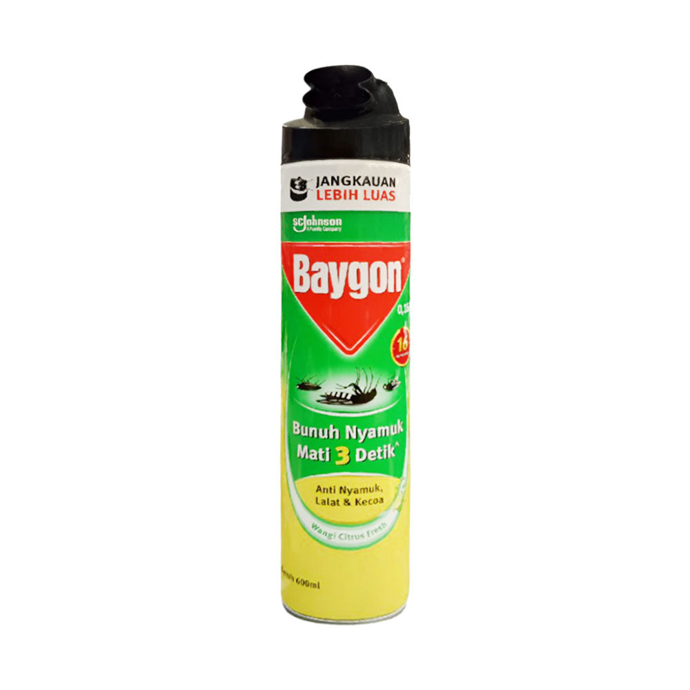 BAYGON INSECT KILLER WANGI CITRUS FRESH 600 ML Default Title - MamasJan Grocery