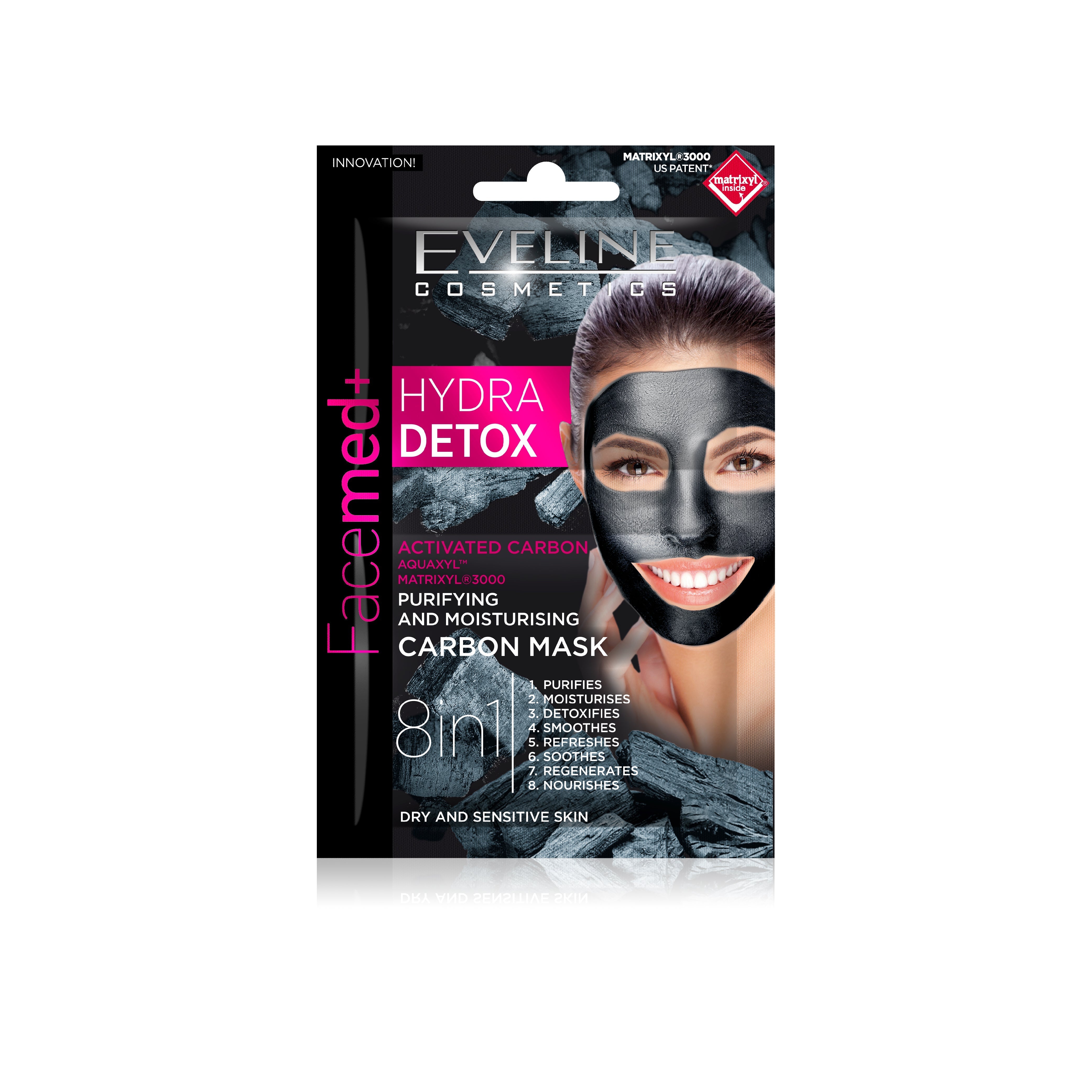 EVELINE FACEMED DETOXIFYING MASK VOLCANIC CLAY 2.5 ML PC Default Title - MamasJan skincare