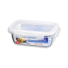LOCK & LOCK HEAT RESISTANT GLASS CONTAINER CLEAR RECTANGULAR Default Title - MamasJan Grocery Nonfood