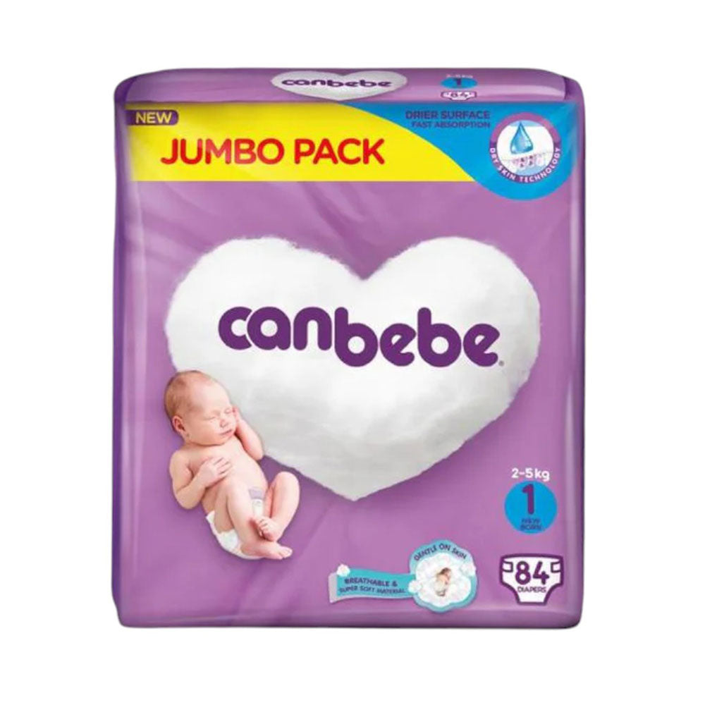 CANBEBE DIAPER NEW JUMBO PACK 1 84 PCS Default Title - MamasJan Grocery Nonfood