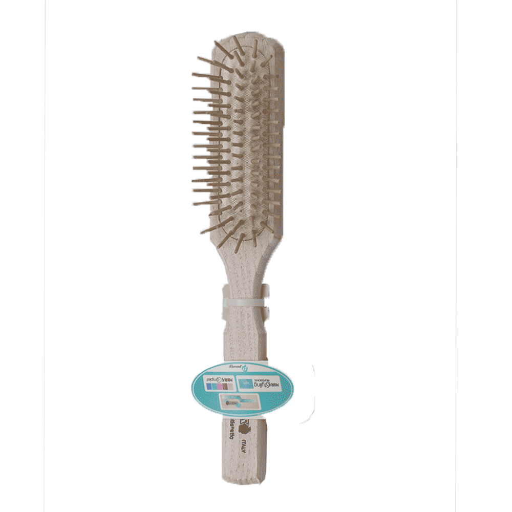 Mira Hair Brush Wooden Art-311 Default Title - MamasJan s