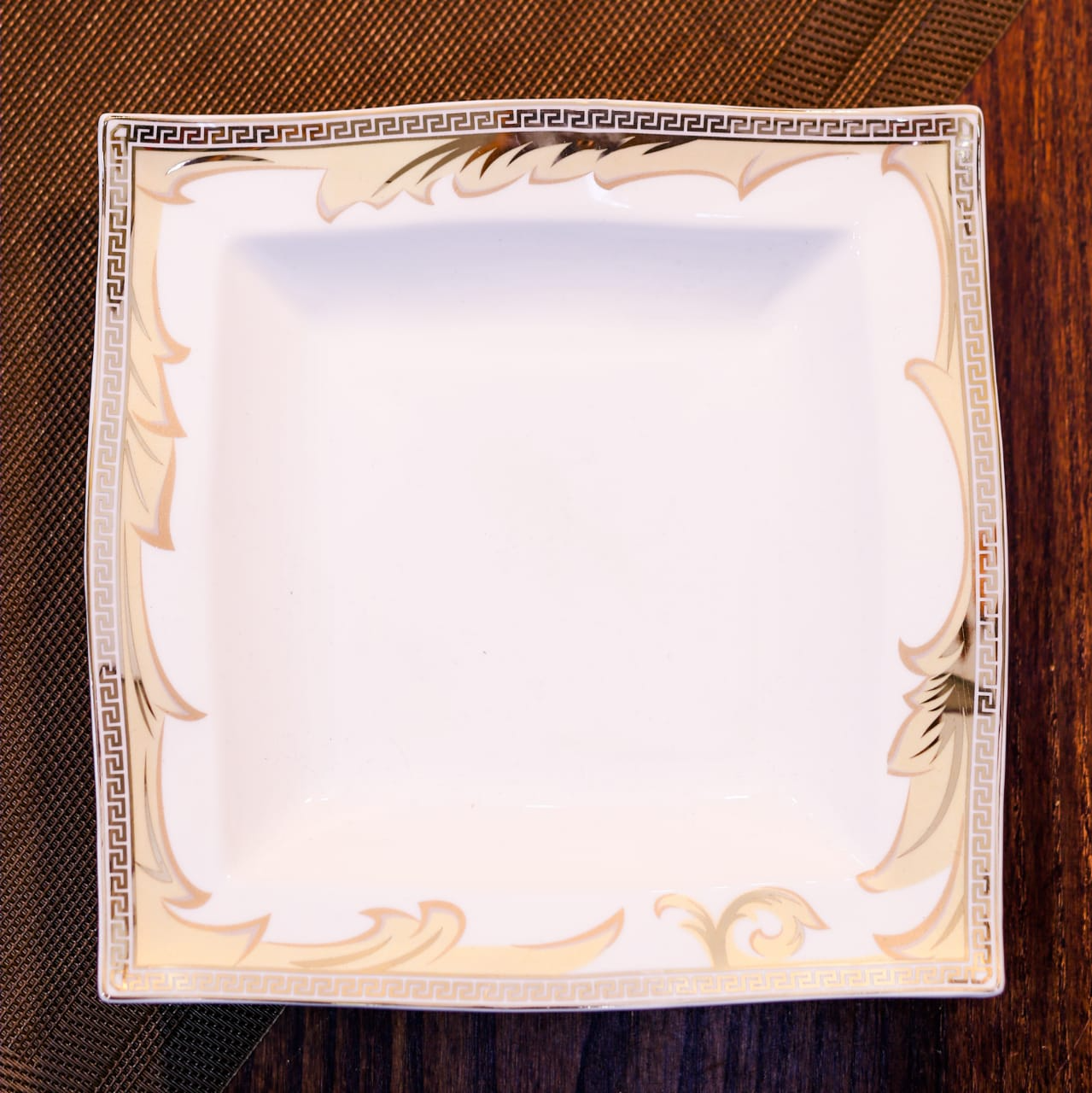 DEEP PLATE ROYAL BISTRO SQUARE DP-FX-635N BASIC Default Title - MamasJan Crockery