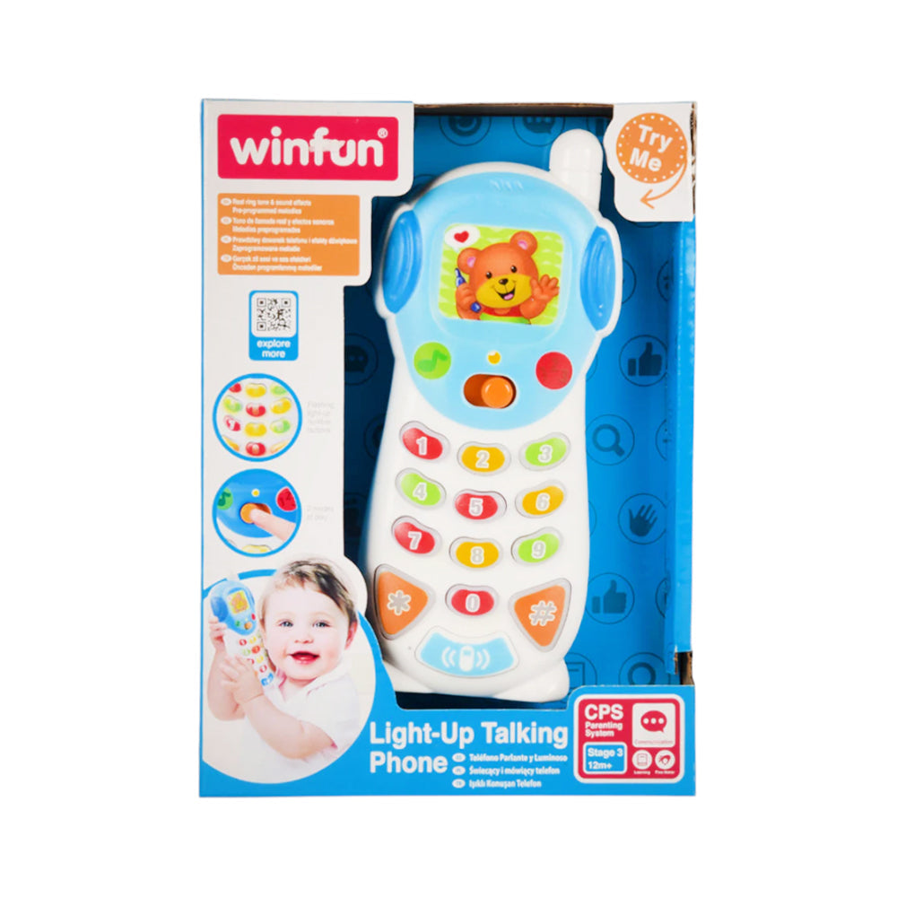 0619 WINFUN LIGHT UP TALKING PHONE Default Title - MamasJan Toys
