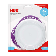NUK BABY PLATE EASY LEARNING 8 PLUS M 10255049 Default Title - MamasJan Grocery Nonfood