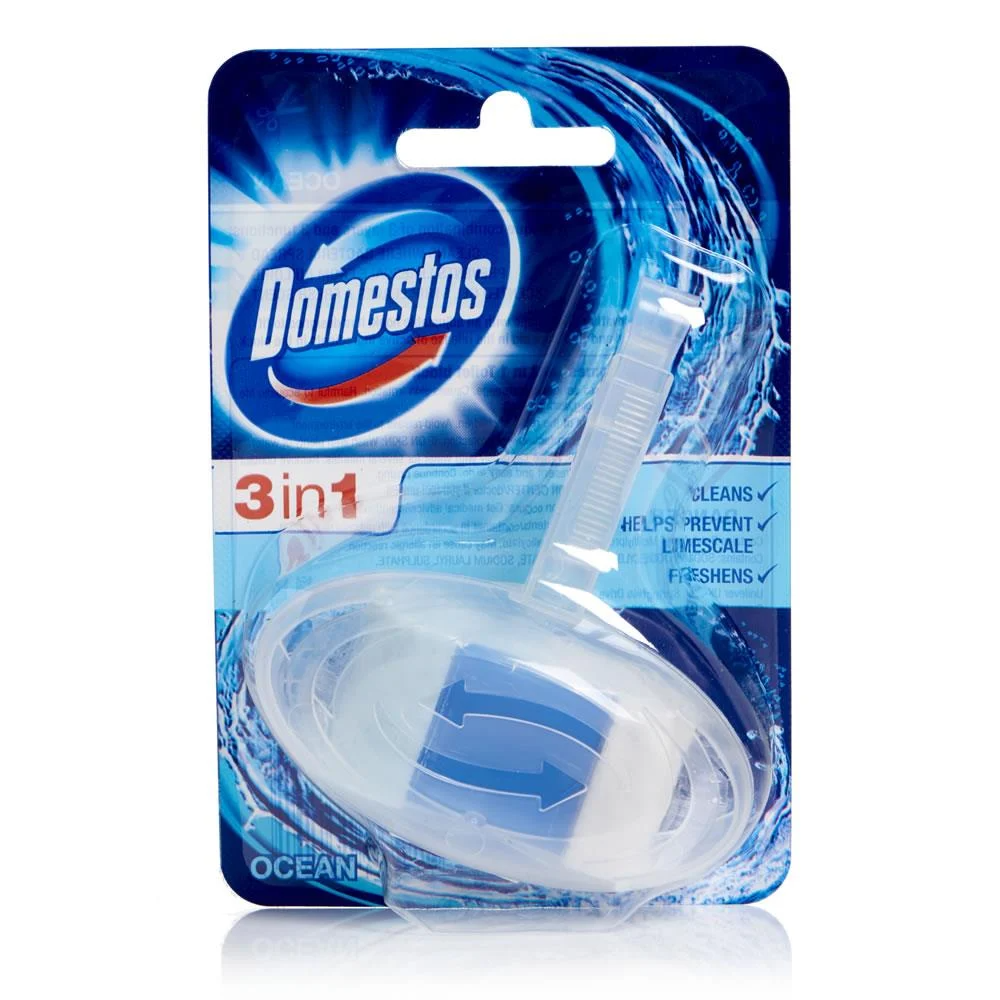 DOMESTOS TOILET FRESHNER OCEAN 3 IN 1 POWER 40 GM Default Title - MamasJan Grocery Nonfood