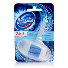 DOMESTOS TOILET FRESHNER OCEAN 3 IN 1 POWER 40 GM Default Title - MamasJan Grocery Nonfood