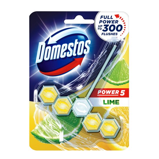 DOMESTOS TOILET FRESHNER LIME 5 POWER 55 GM Default Title - MamasJan Grocery Nonfood