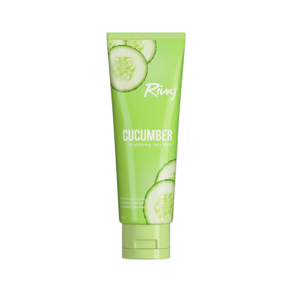 RIVAJ CUCUMBER EXTRACT WHITENING FACE WASH 100 ML Default Title - MamasJan skincare
