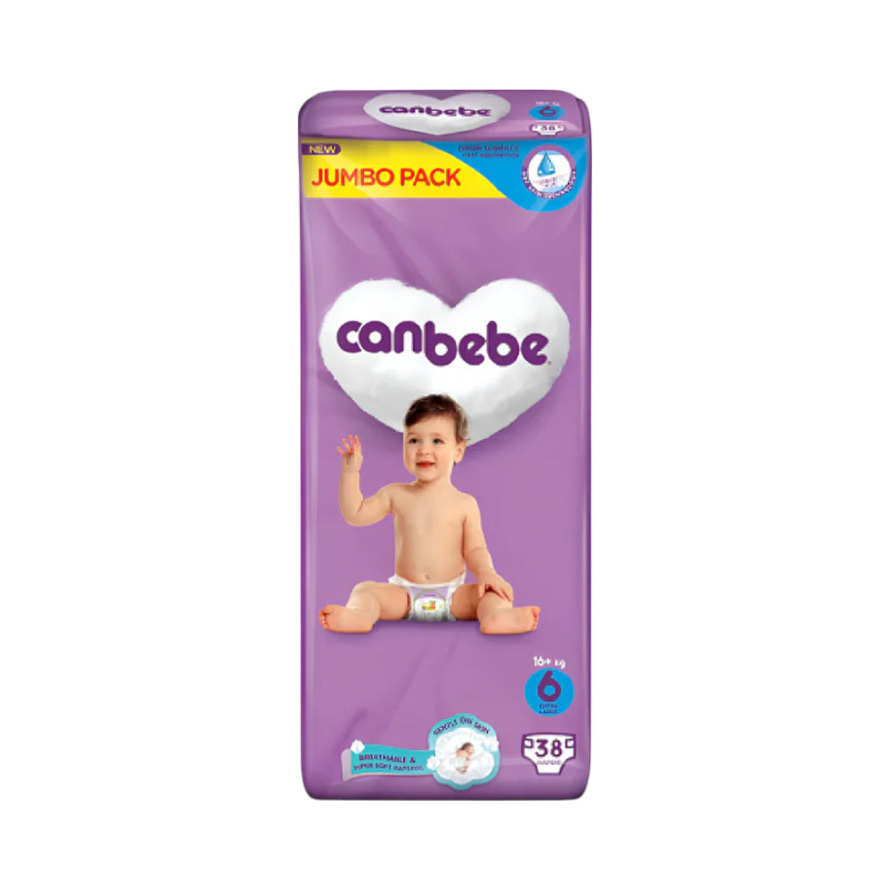 CANBEBE DIAPER COMFORT DRY JUMBO EXTRA LARGE 6 38PCS 16PLUS Default Title - MamasJan Grocery Nonfood