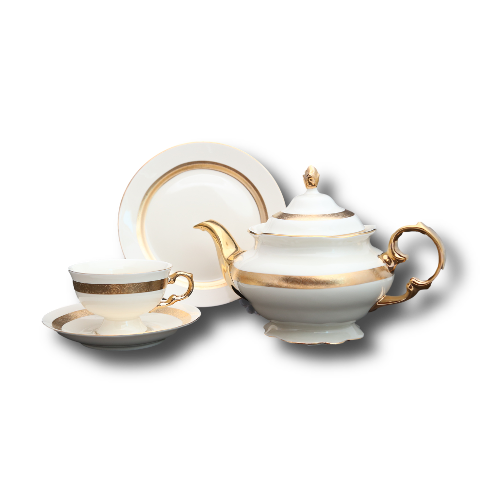 TEA SET ROYAL BISTRO 24PC J1816-11A Default Title - MamasJan Crockery