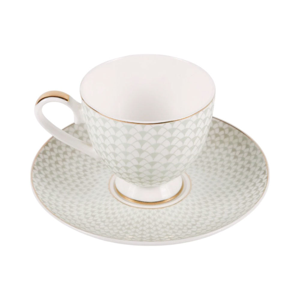 CUP & SAUCER SET ROYAL BISTRO 12PC 12-SO1-901G Default Title - MamasJan Crockery