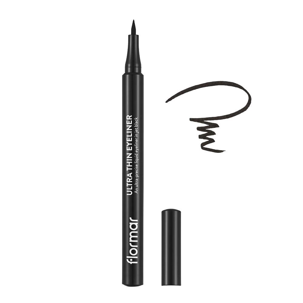 FLORMAR ULTRA THIN EYELINER LIQUID JET BLACK Default Title - MamasJan Makeup
