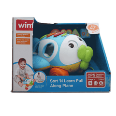 1505 WINFUN SORT N LEARN PULL ALONG PLANE Default Title - MamasJan Toys