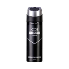 FASCINO DEODORANT CODE BLACK FOR MEN 200 ML Default Title - MamasJan Grocery Nonfood