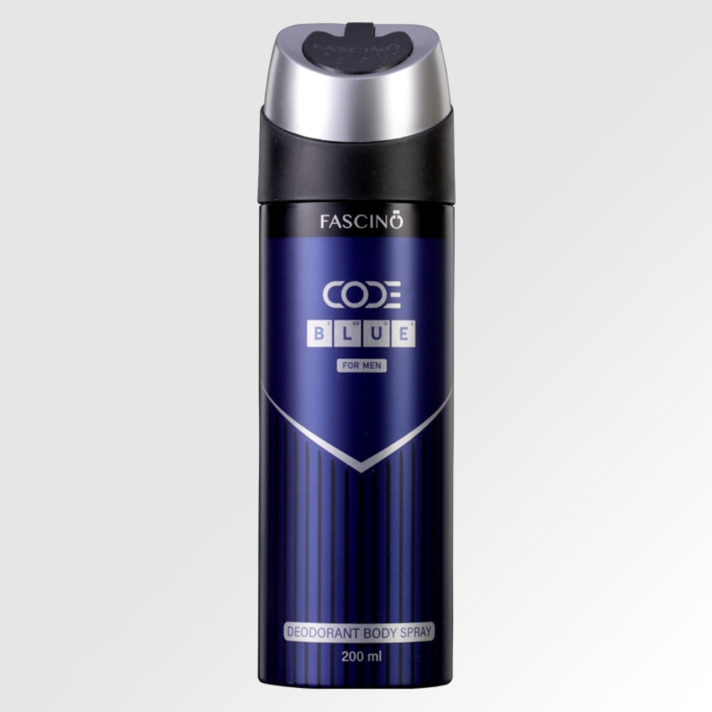 FASCINO DEODORANT CODE BLUE FOR MEN 200 ML Default Title - MamasJan Grocery Nonfood