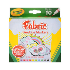 588626 CRY FABRIC FINE LINE MARKER 10PC Default Title - MamasJan Toys