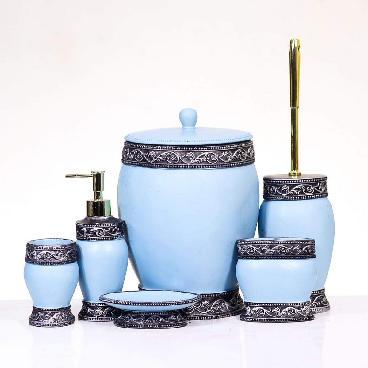 BATH ROOM SET 6PC IR SZ8177 Default Title - MamasJan Decoration
