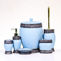 BATH ROOM SET 6PC IR SZ8177 Default Title - MamasJan Decoration