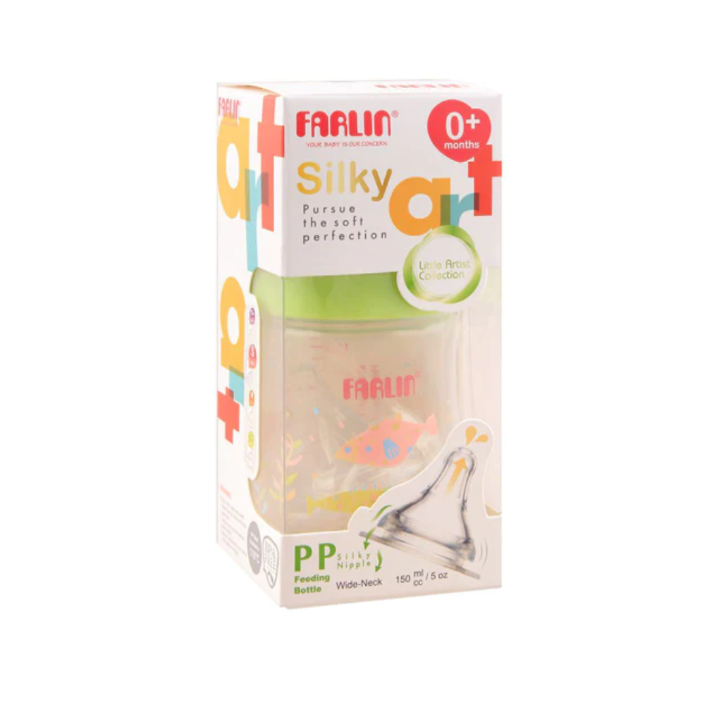 FARLIN BABY FEEDING BOTTLE SILKY NIPPLE 0+MONTHS 42015-B Default Title - MamasJan Grocery Nonfood