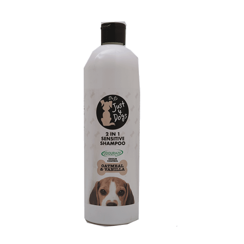 JUST 4 DOG SHAMPOO SENSITIVE OATMEAL & VANILLA 2IN1 500 ML Default Title - MamasJan Grocery Nonfood