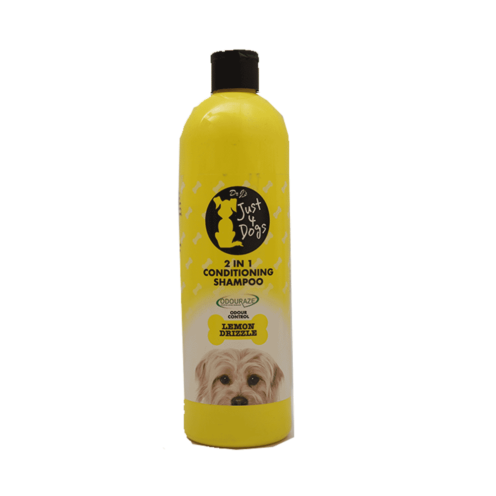 JUST 4 DOG CONDITIONING SHAMPOO LEMON DRIZZLE 2IN1 500 ML Default Title - MamasJan Grocery Nonfood