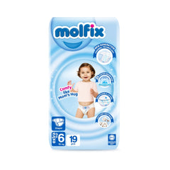 MOLFIX DIAPERS NO6 EXTRA LARGE 15 PLUS KG 19 PCS Default Title - MamasJan Grocery Nonfood