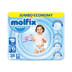 MOLFIX DIAPERS EXTRA LARGE NO6 15 PLUS 38 PCS Default Title - MamasJan Grocery Nonfood