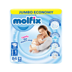 MOLFIX DIAPERS NEW BORN NO1 2-5 KG 84 PCS Default Title - MamasJan Grocery Nonfood