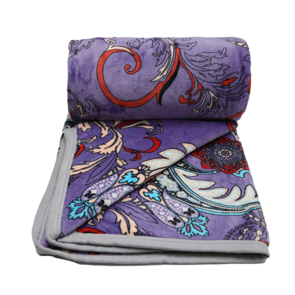 FLEECE BLANKET IR C21-22 Purple - MamasJan s