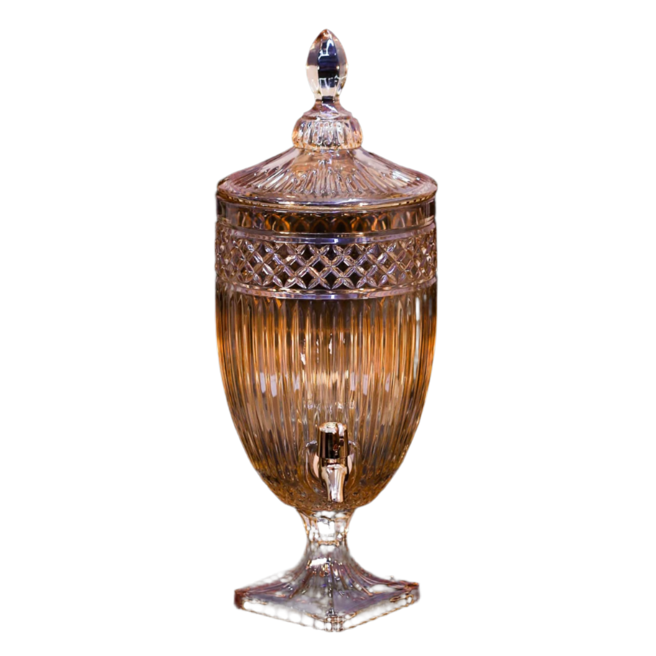 WATER COOLER GLASS AMBER+BLUE J310531L Default Title - MamasJan Crockery