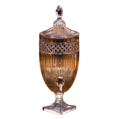 WATER COOLER GLASS AMBER+BLUE J310531L Default Title - MamasJan Crockery