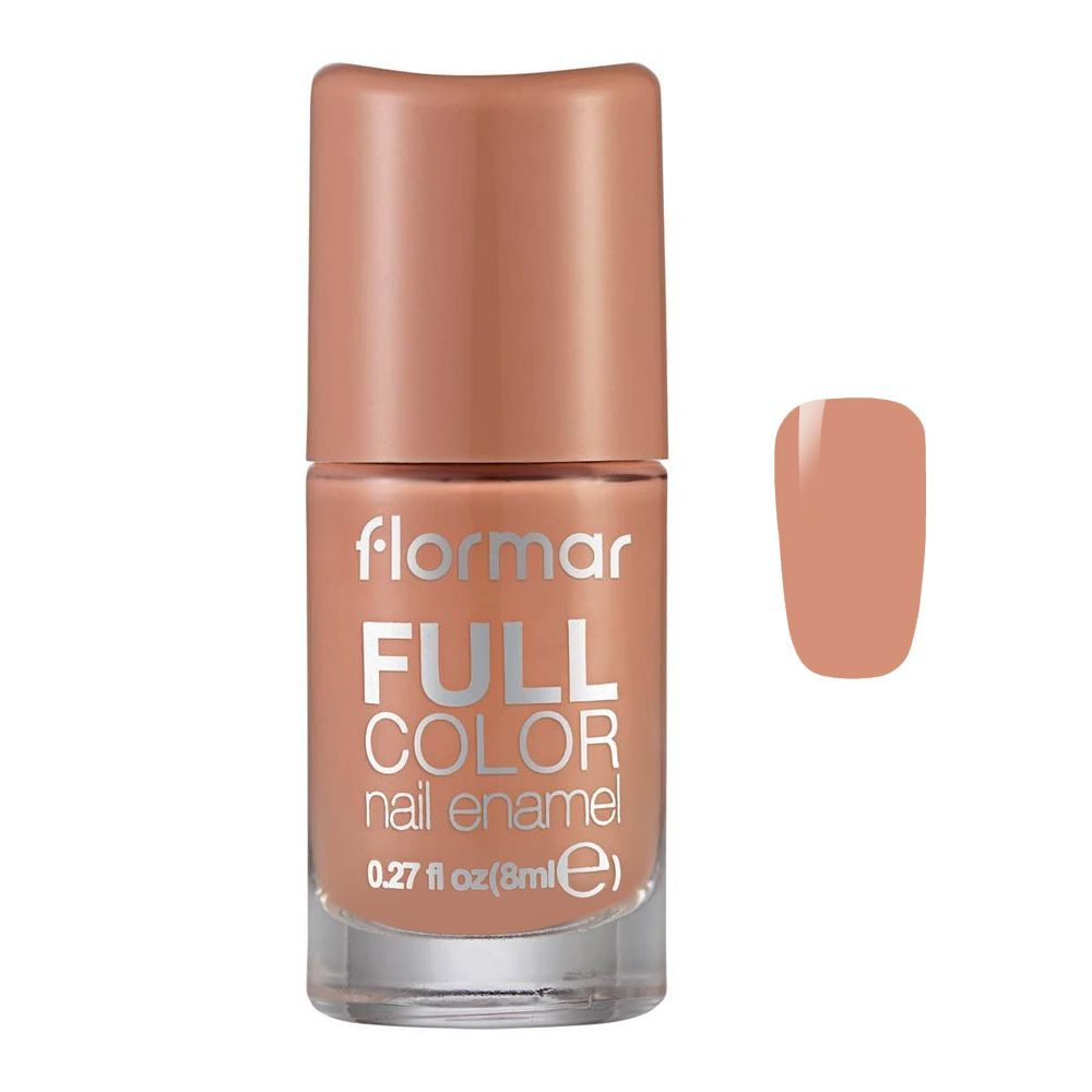 FLORMAR FC45 NAIL ENAMEL PEACH SPARKLER Default Title - MamasJan Makeup